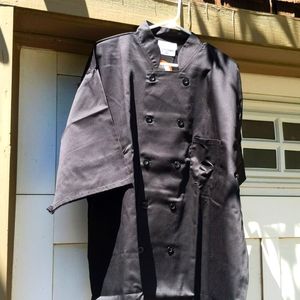 Happy Chef chef's coat, 4XL, black